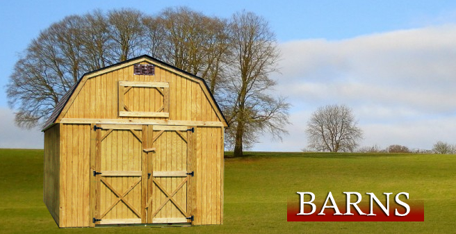 Barns, Derksen Portable Buildings Barn Banner